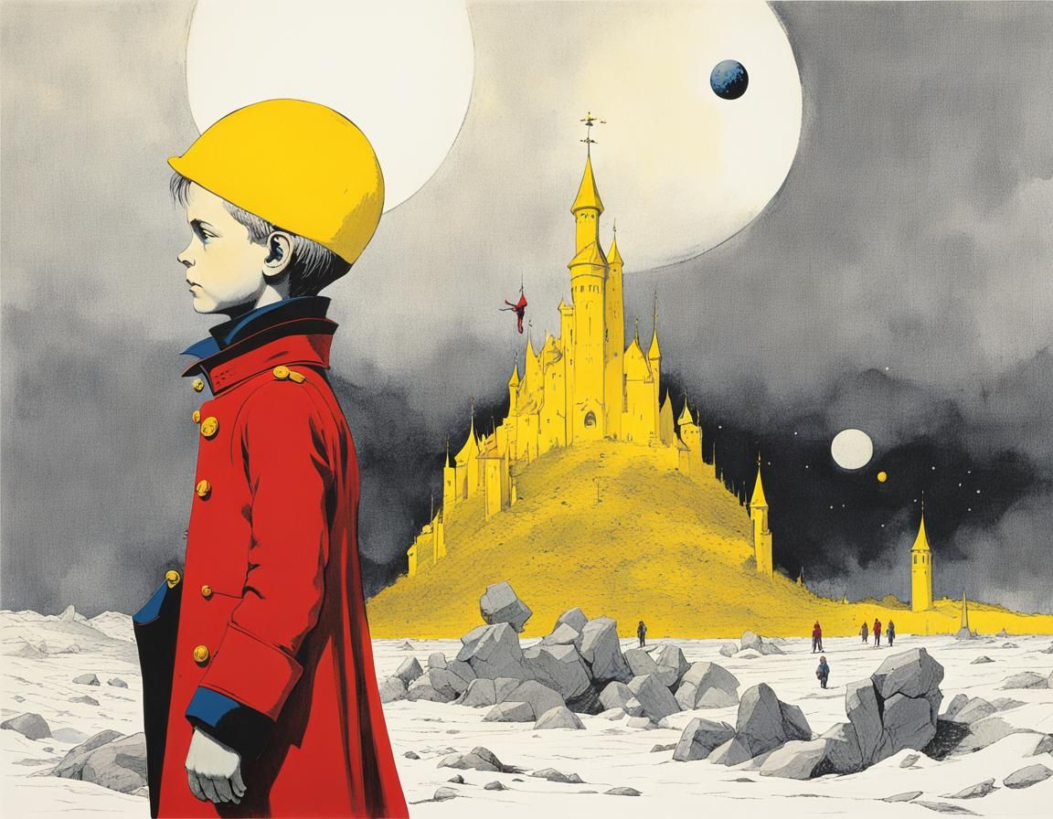 Eerie Book Cover: The Little Prince in Yellow