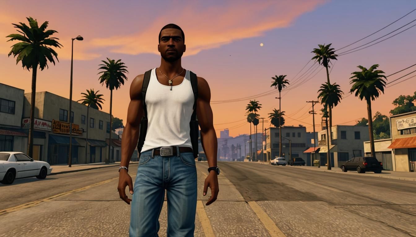 Carl Johnson in Los Santos: GTA San Andreas