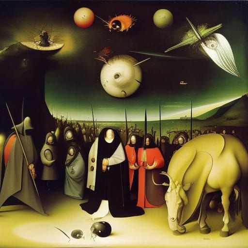 Azatoth as a Hieronymus Bosch Painting