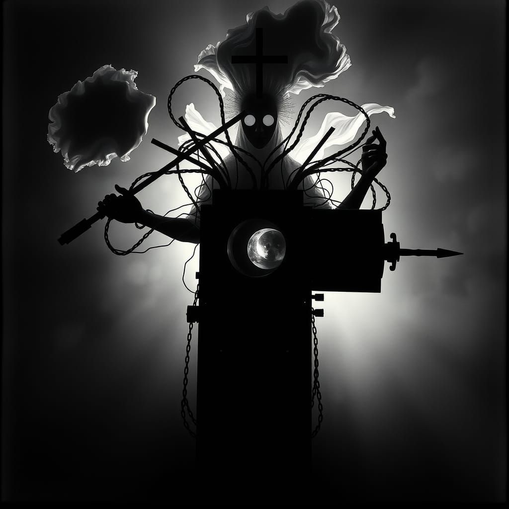Surreal Savior Machine in Negative Space