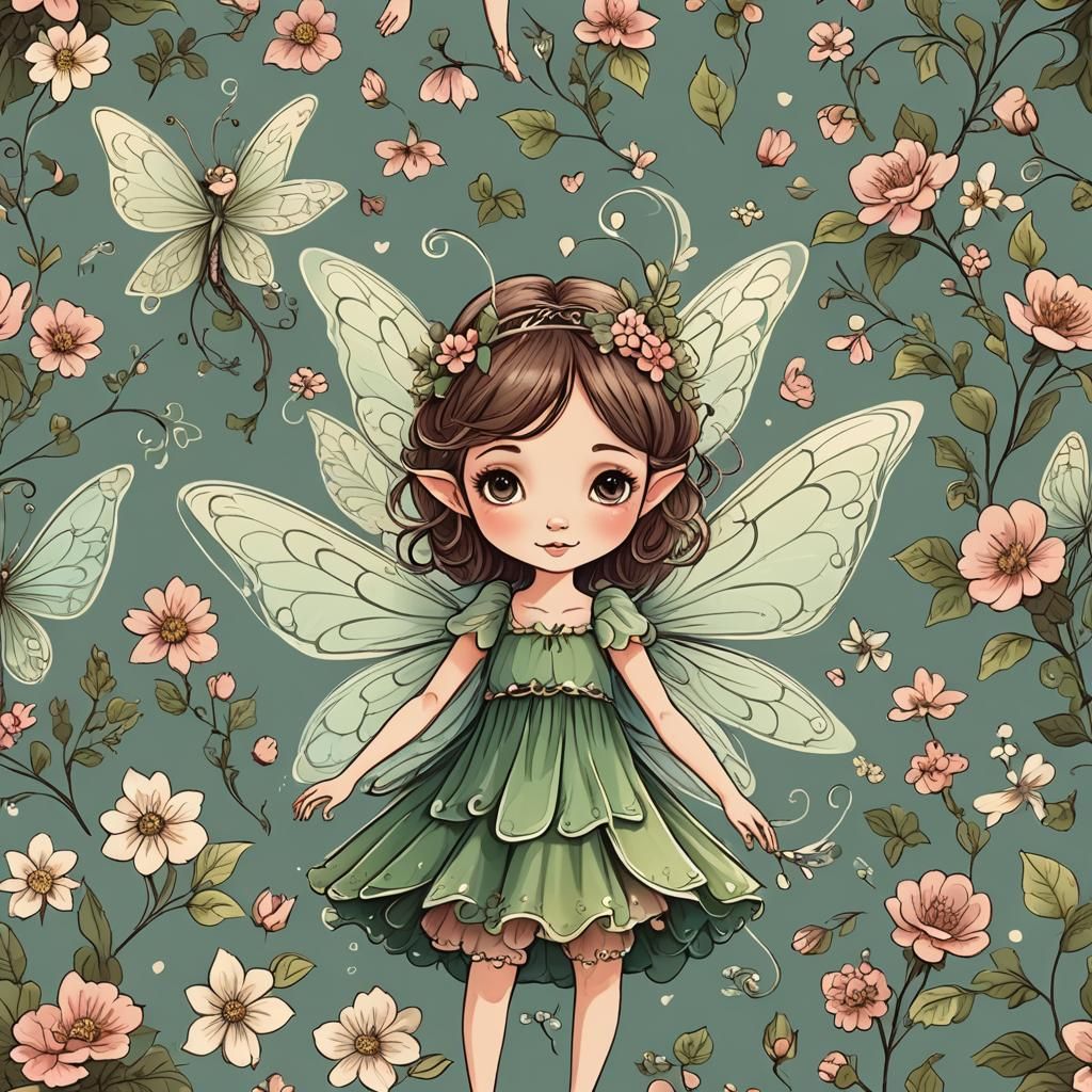 Enchanting Fairy in Romantic Style