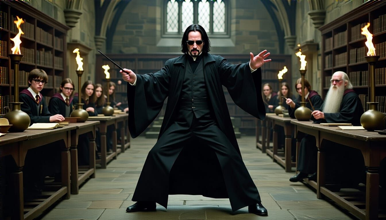 Keanu Reeves as Snape: a Digital Mashup