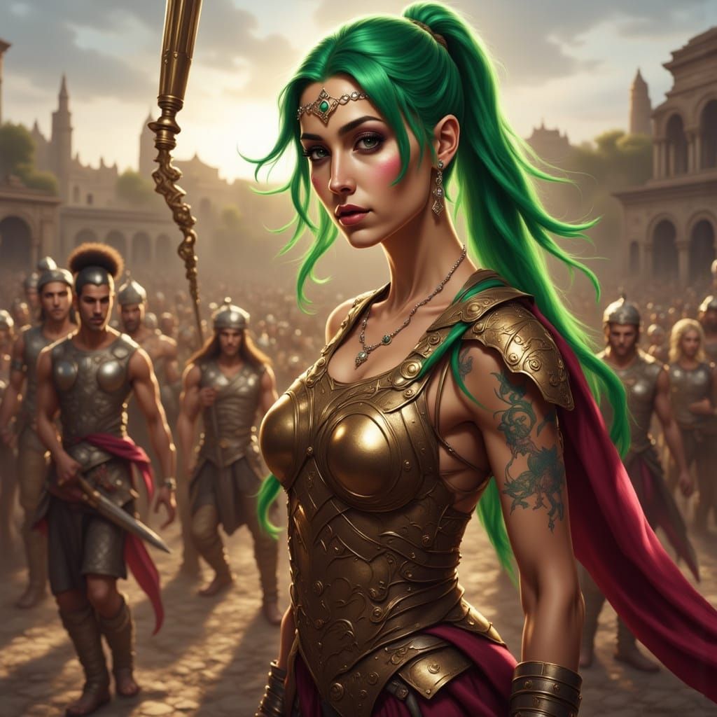 Roman Princess Gladiator Cassia in the Colosseum