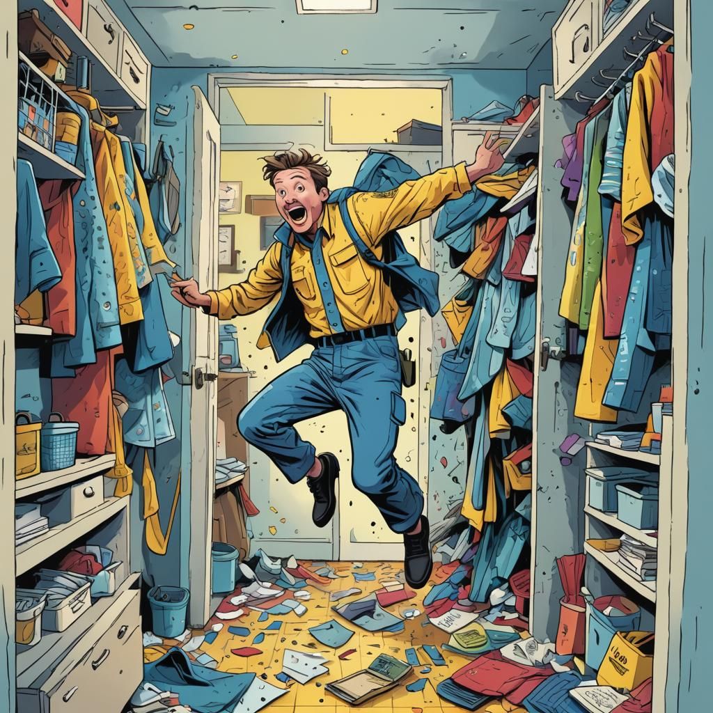 What did the janitor say when he jumped out of the closet? "Supplies!"