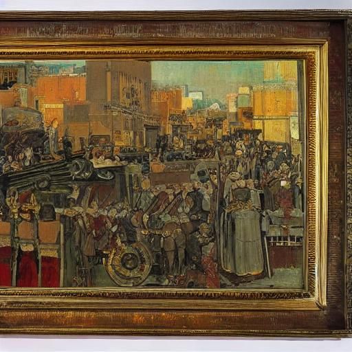 Anime Sci-Fi Armored Cars on Nevsky Avenue