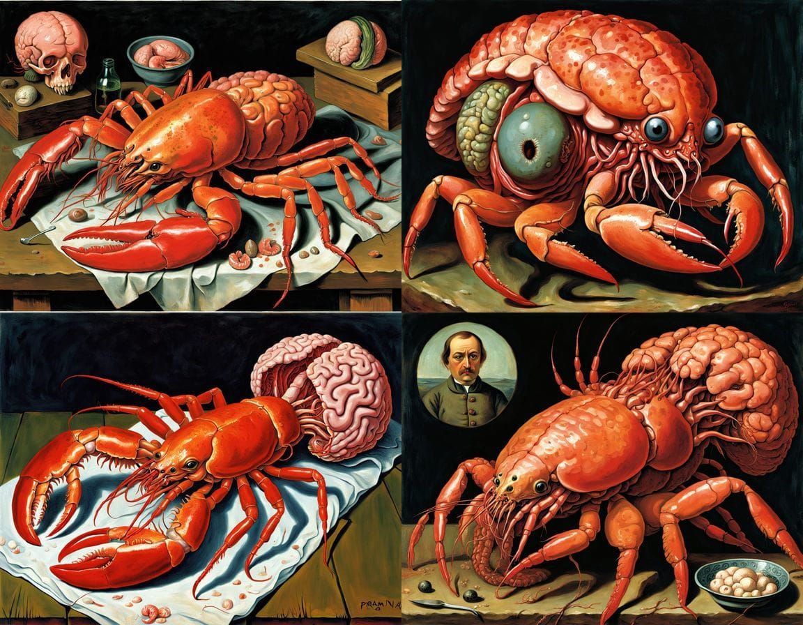 Grotesque Anatomical Horror in the Style of Expressionist Pa...