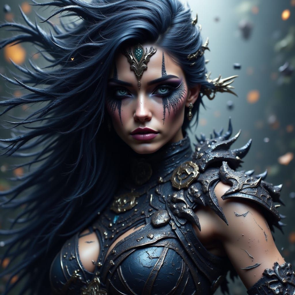 Glitched Neon Cityscape in Digital Art