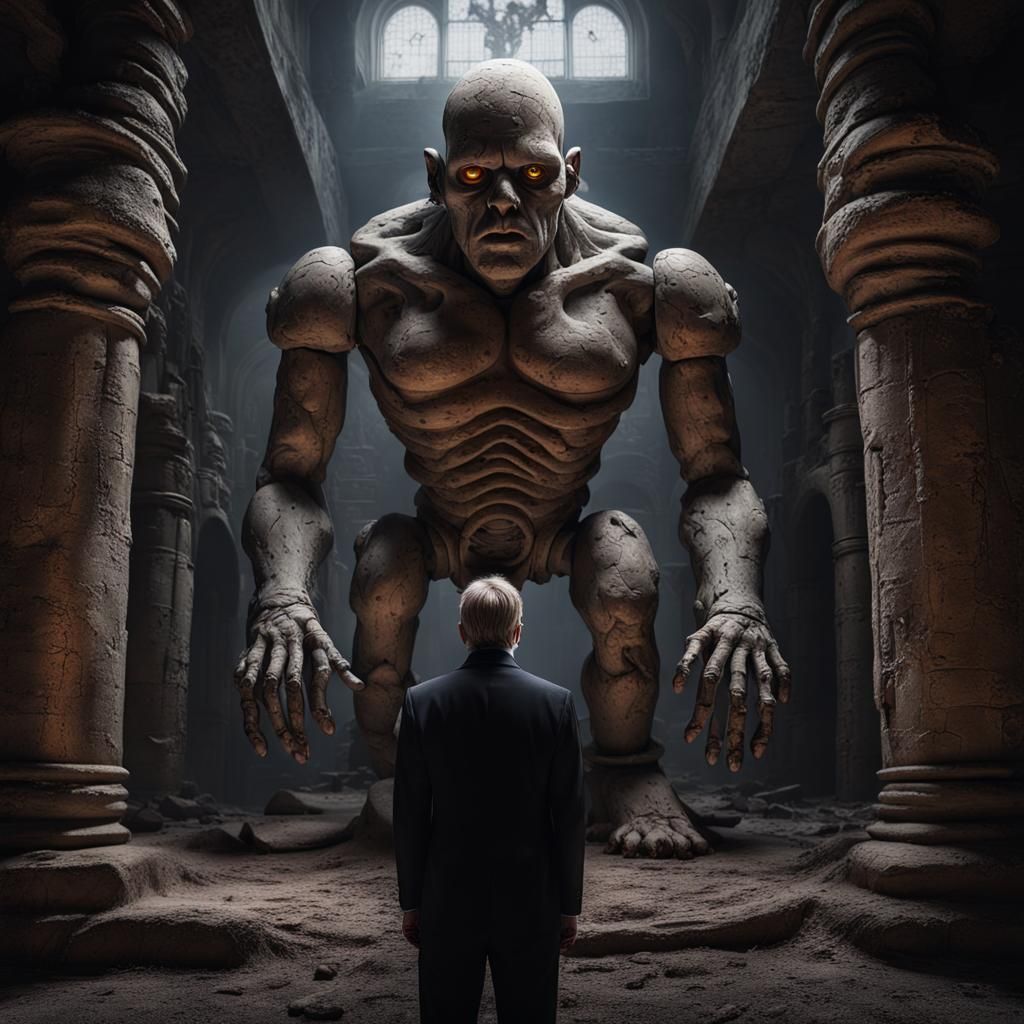 Rabbi Loew and Golem: Giger-Inspired Dark Castle