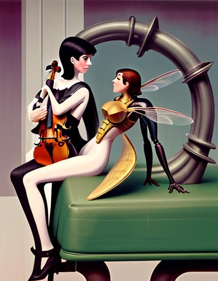 Lesbienne faeries getting to know each other