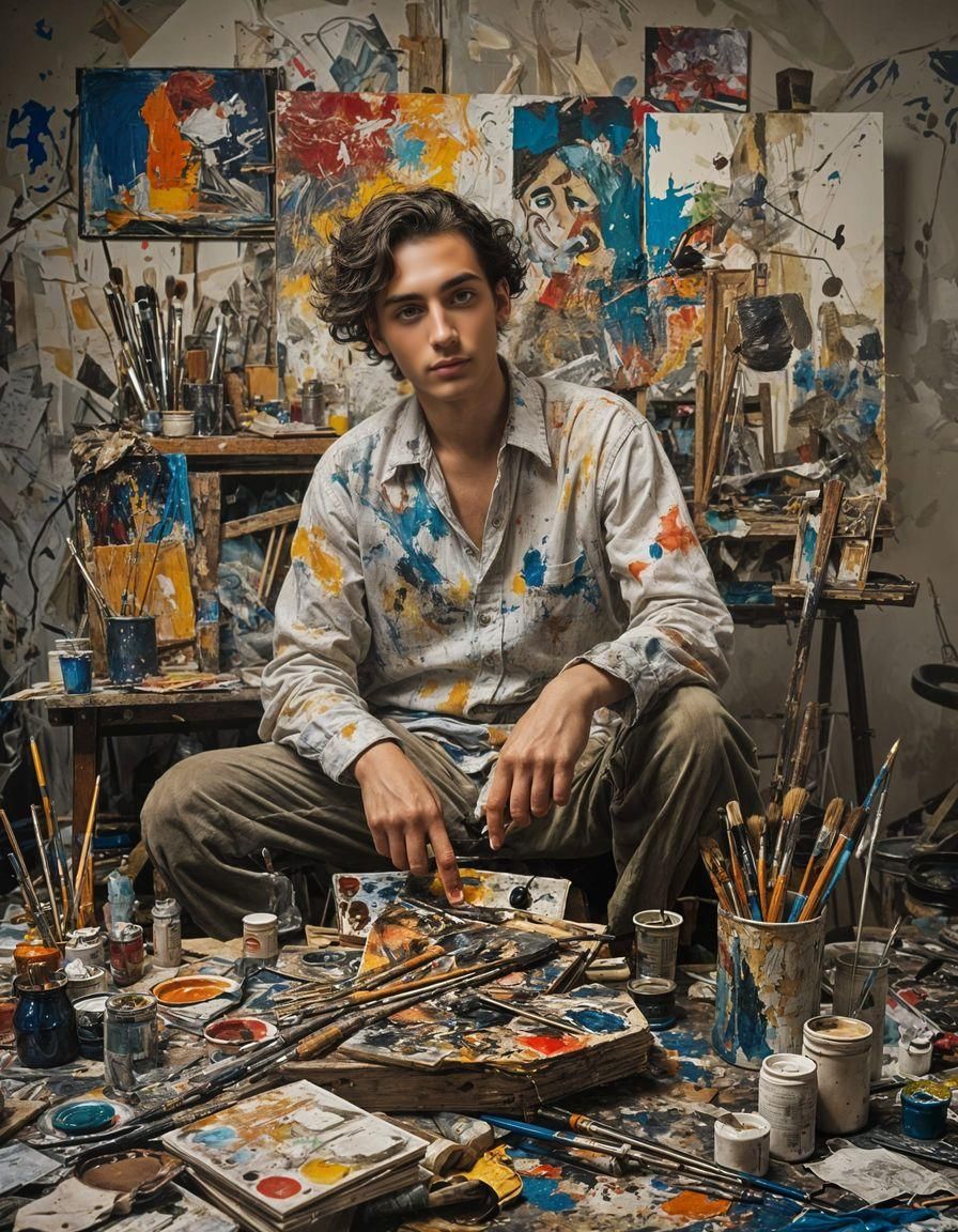 Portrait of a Young Artist: AI Art