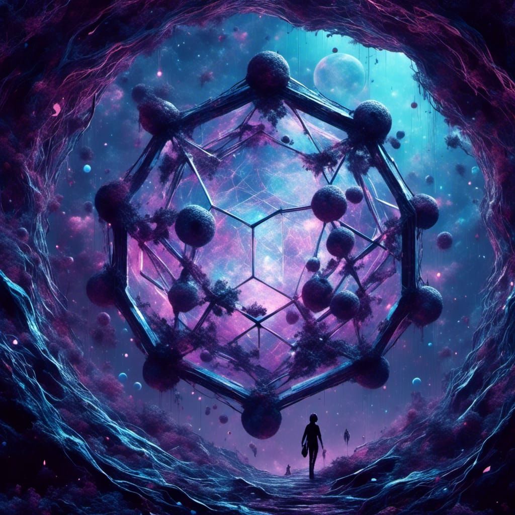 Science Fiction Cover: Alien Forest in Fullerene