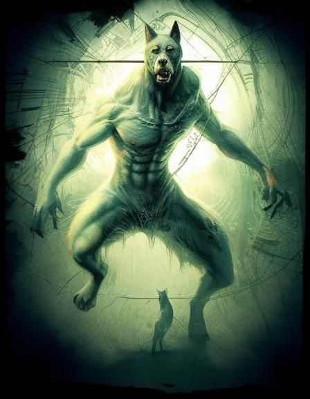 AI Generated Image of a Dogman