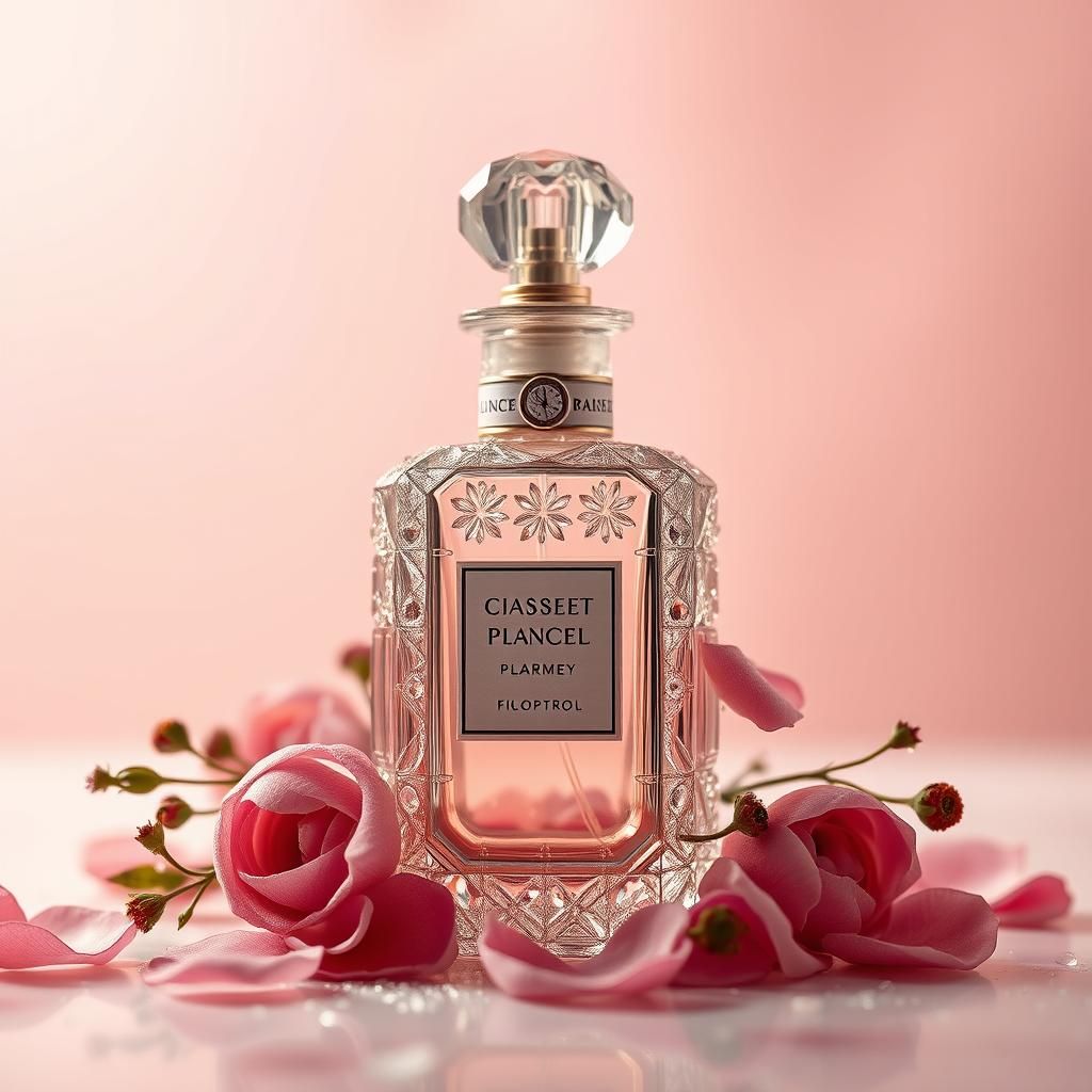 Elegant Rose Perfume in Fine Art Photograph