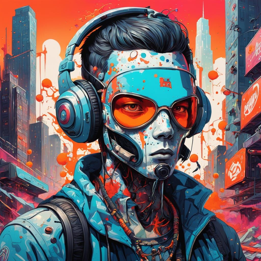 Surreal Tennis Showdown: Zombies vs Aliens on a Post-Apocaly...