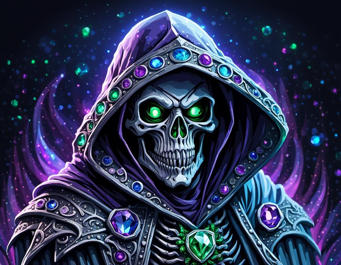 Crystalline Grim Reaper on Alien World