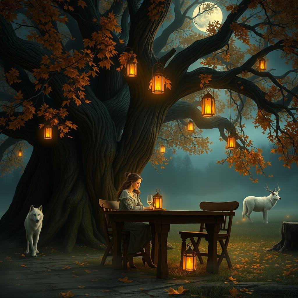 Enchanted Autumn Date Night Under Ancient Oak