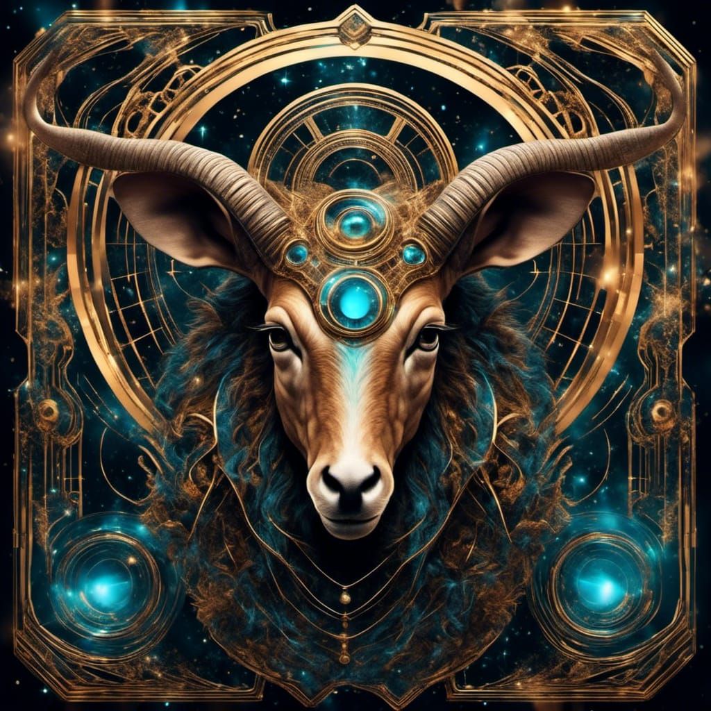 Geometric Abstract Art: Ancient Alien Race in Spacecraft