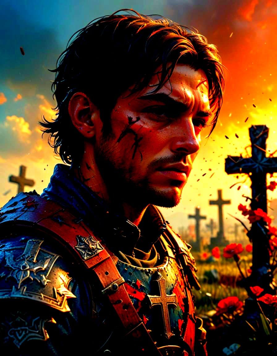 Soldier in War Cemetery: A Biblical & Cinematic Depiction