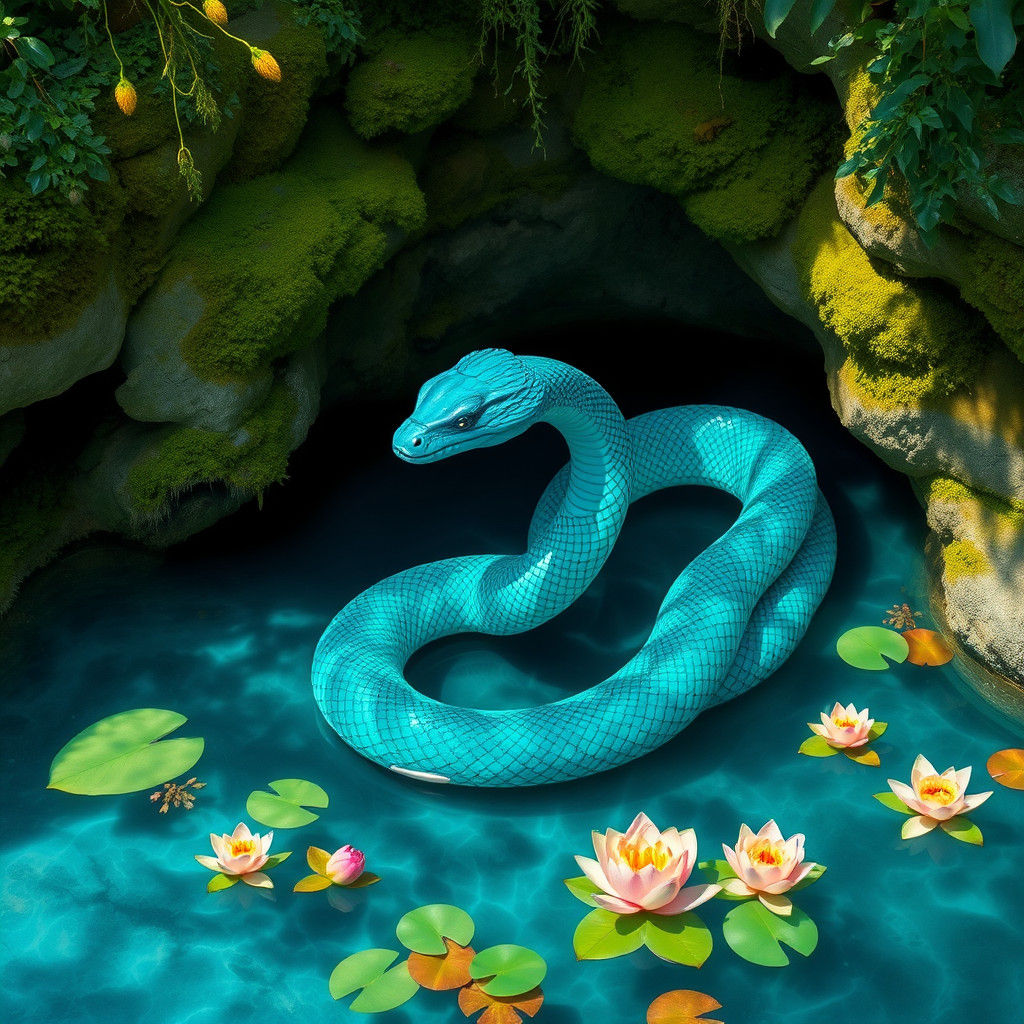 Mystical Water Naga in Bolivian Cenote
