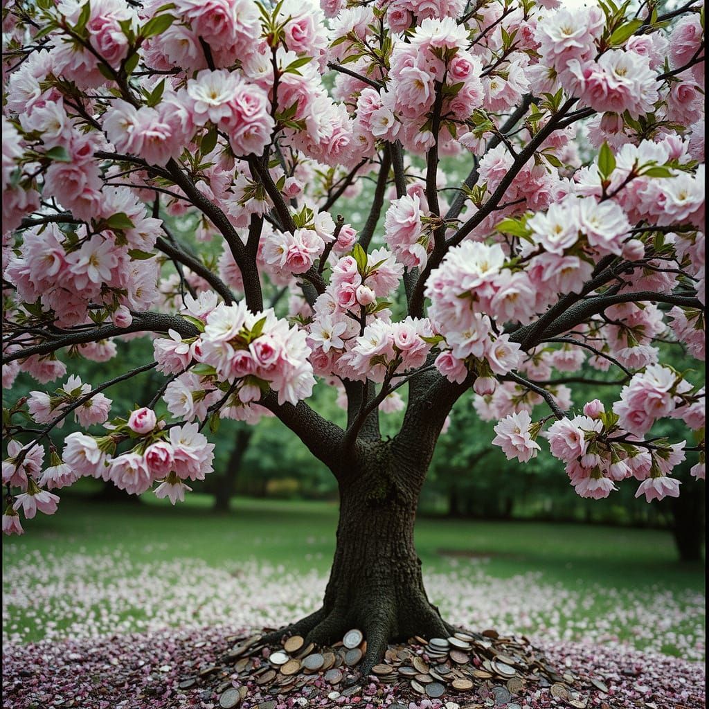 Blossoming Abundance in Cinematic Bloom