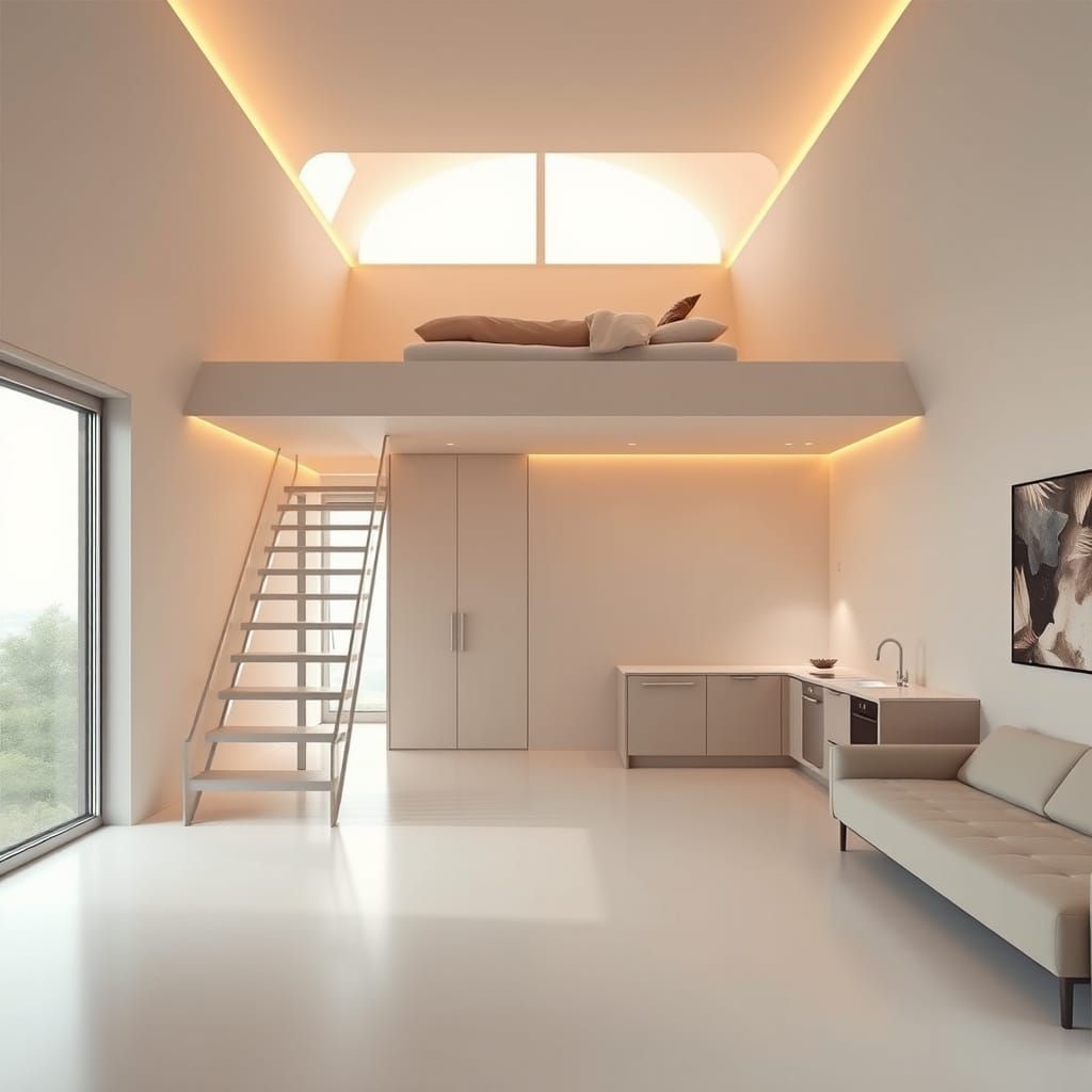 Serenely Modern Minimalist House Interior