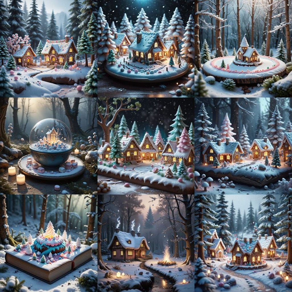 Whimsical Edible Forest in Soft Pastels