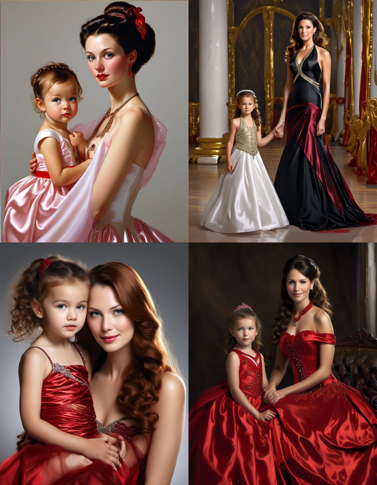 Mothers and Daughters in Shiny Plastic Ballgowns