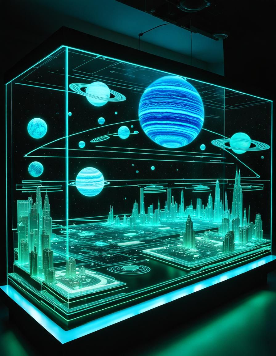 Holographic Alien Planet Scape