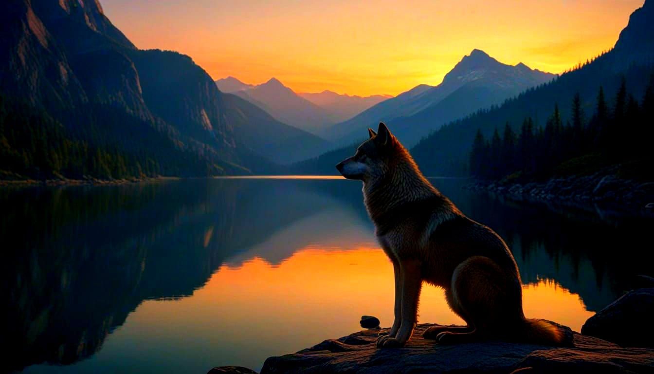 Wolf By The Lake