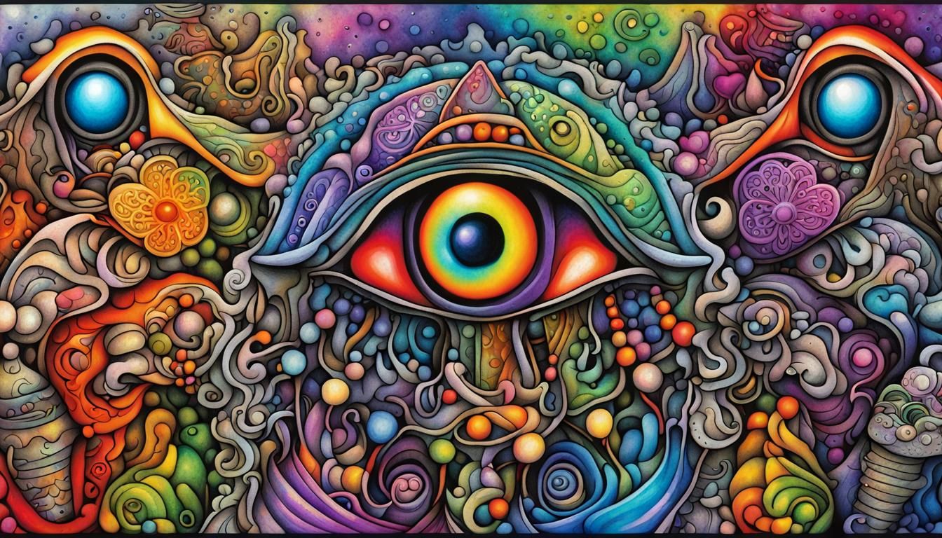 Surreal Dream Landscape in Vibrant Graffiti Style