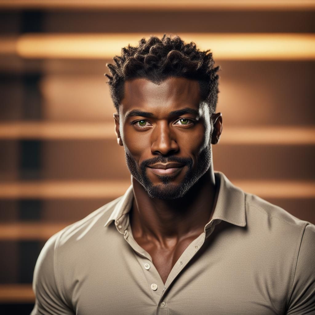 Portrait of a Confident News Anchor in Natural Light