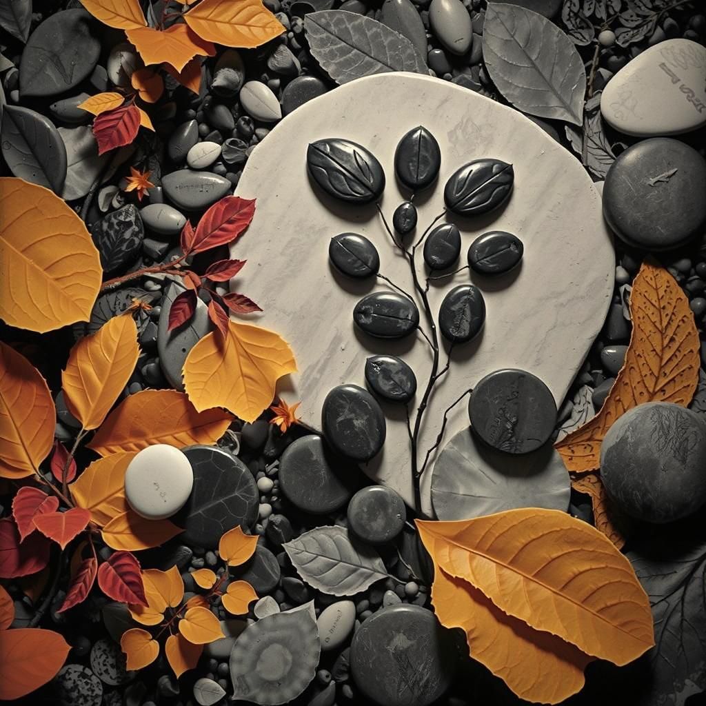 Abstract Black and White Photogram in Rayograph Style