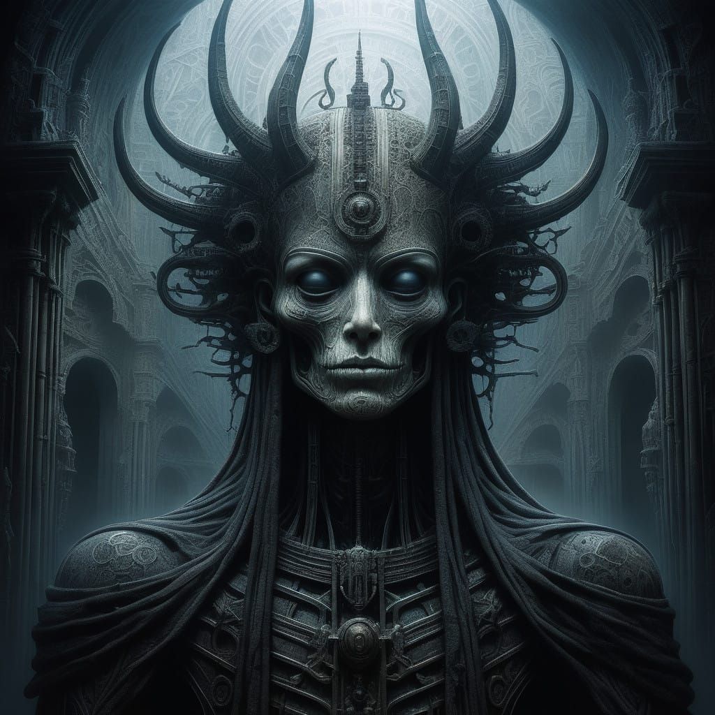 Majestic Fool Eater in Ancient, Mystical Chamber