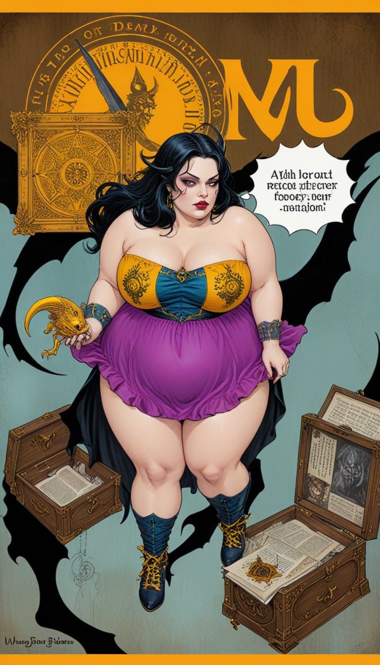 Mystical Study of a Supersized Sorceress