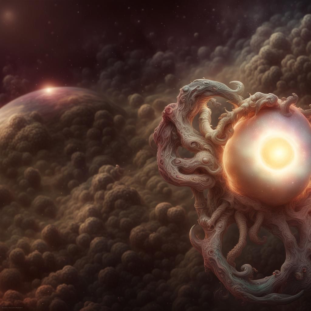 Epic Yog-Sothoth in Space Digital Painting