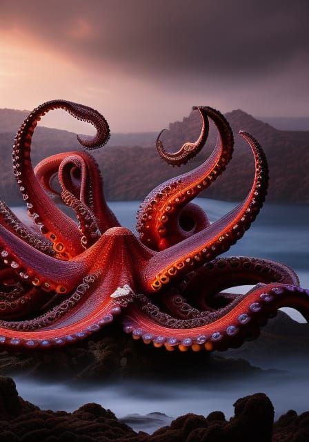 🐙 🦑 Pink Octopus🐙 🦑