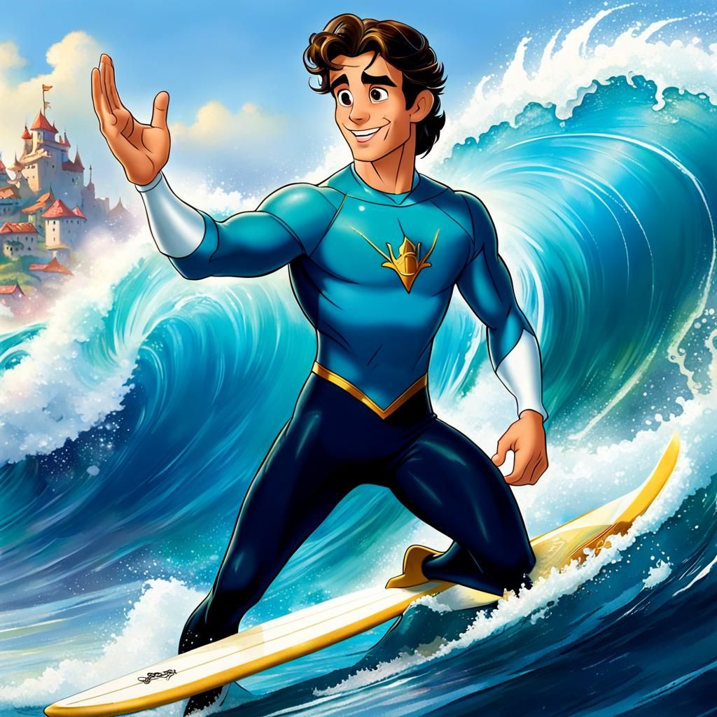 Prince Eric Surfing: A Disney-Inspired Adventure