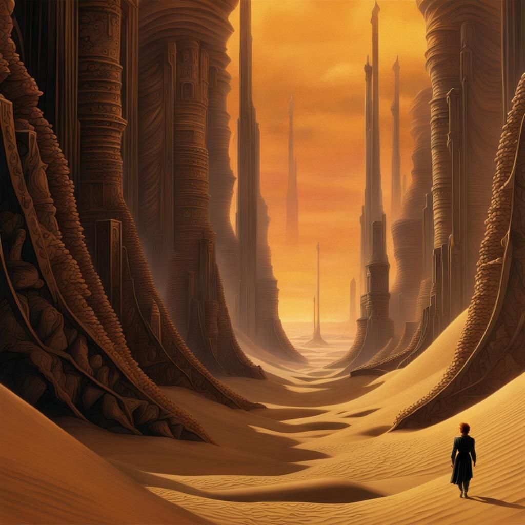 Epic Dune Landscape: A Digital Matte Painting