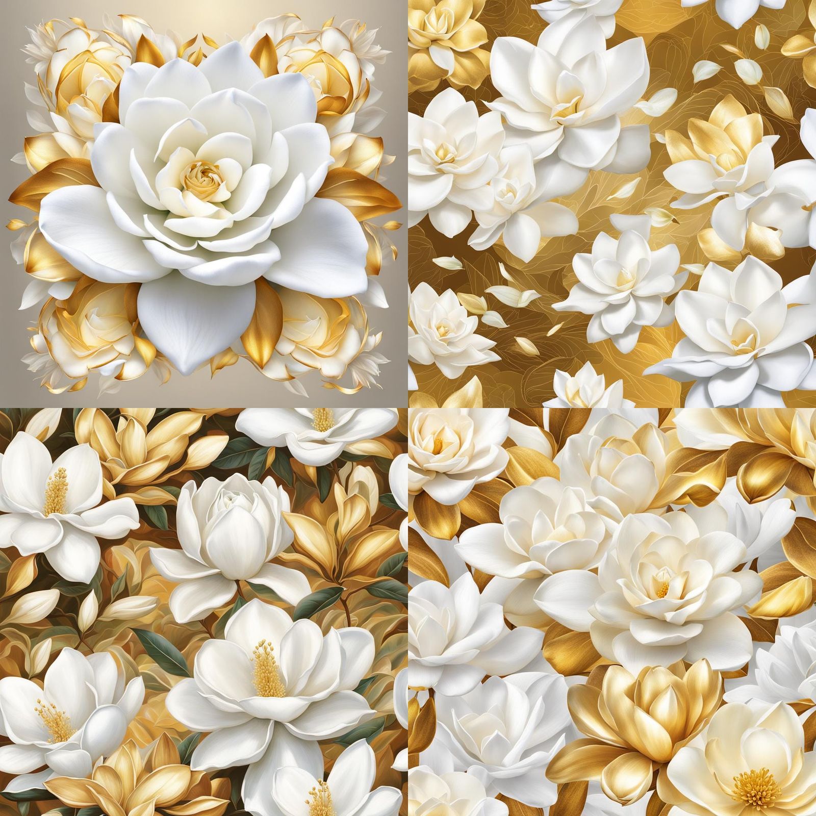 Radiant Hybrid Flower with Golden Aura