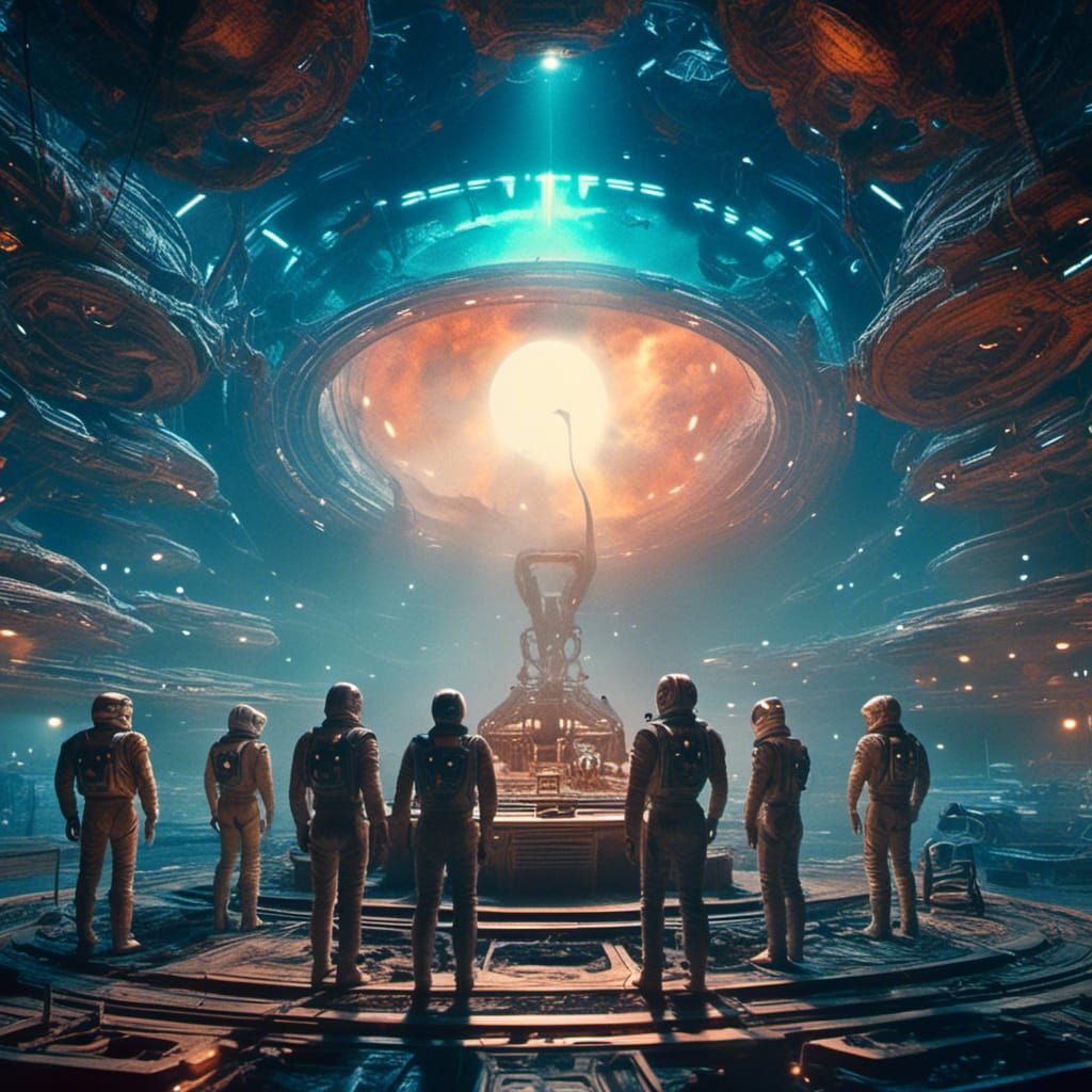 1970s Sci-Fi Movie Ending Scene as Astral Illustration