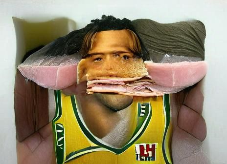 Delicious Ham Sandwich Generated by AI