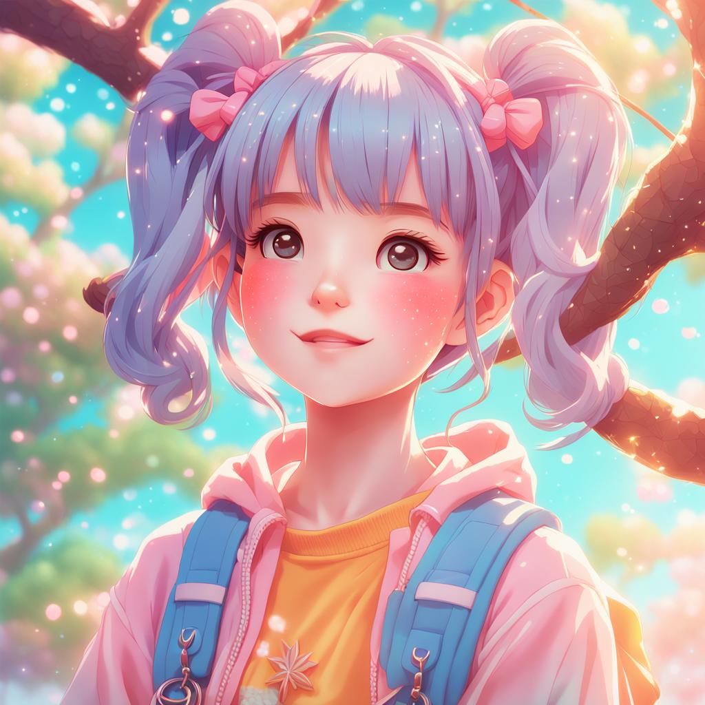 Cute 3D Anime Character Inspired by WLOP