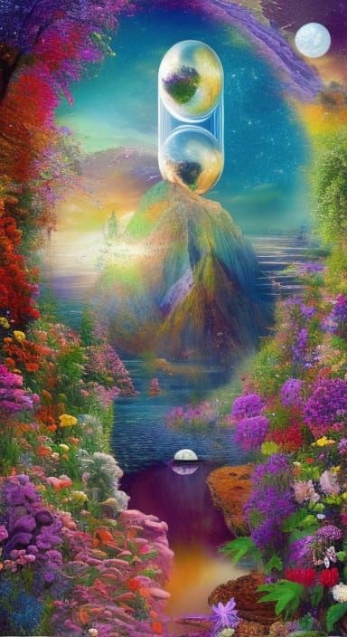 Inspirational Collage Art with Dream Quotes