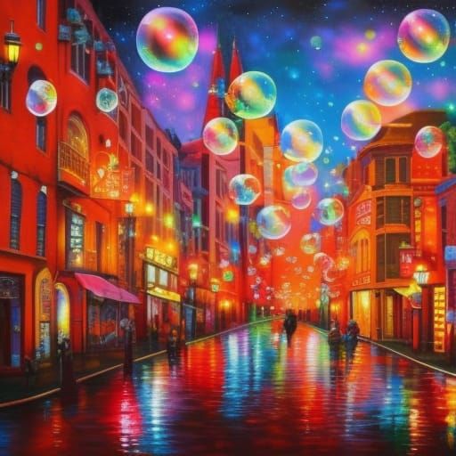 Bubbles Down the Street 3