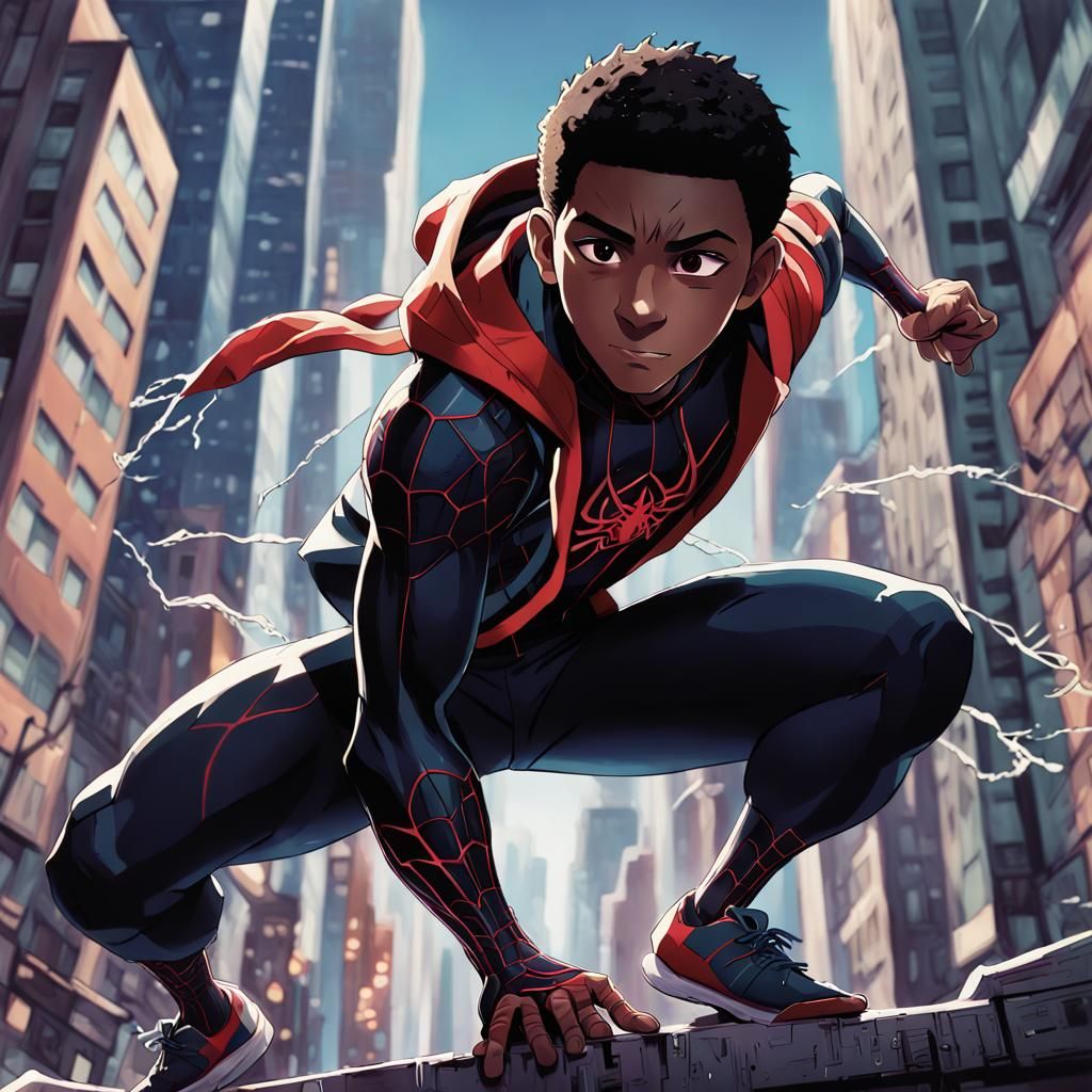Miles Morales Anime Key Visual