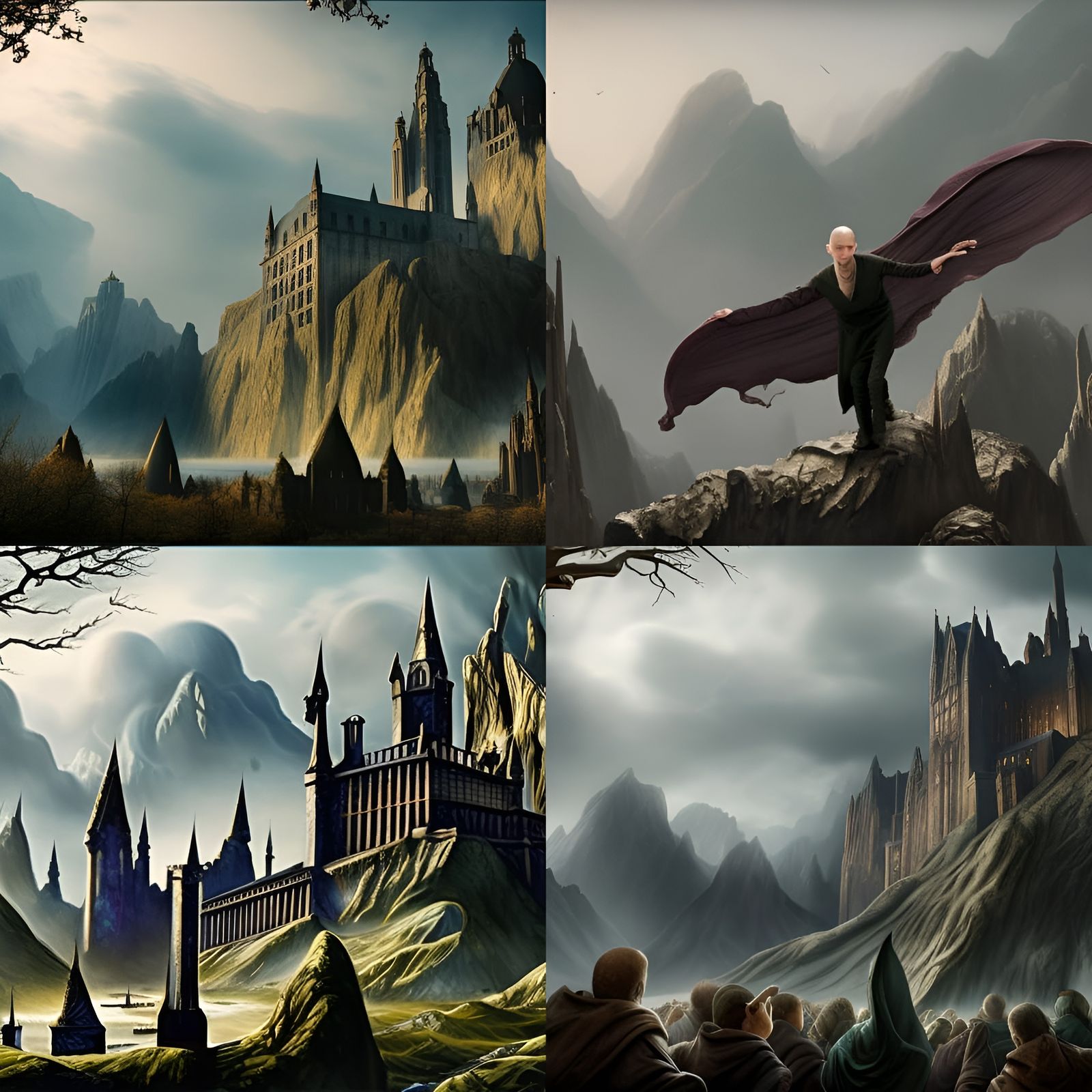 Detailed Matte Painting of Voldemort in Unreal Engine