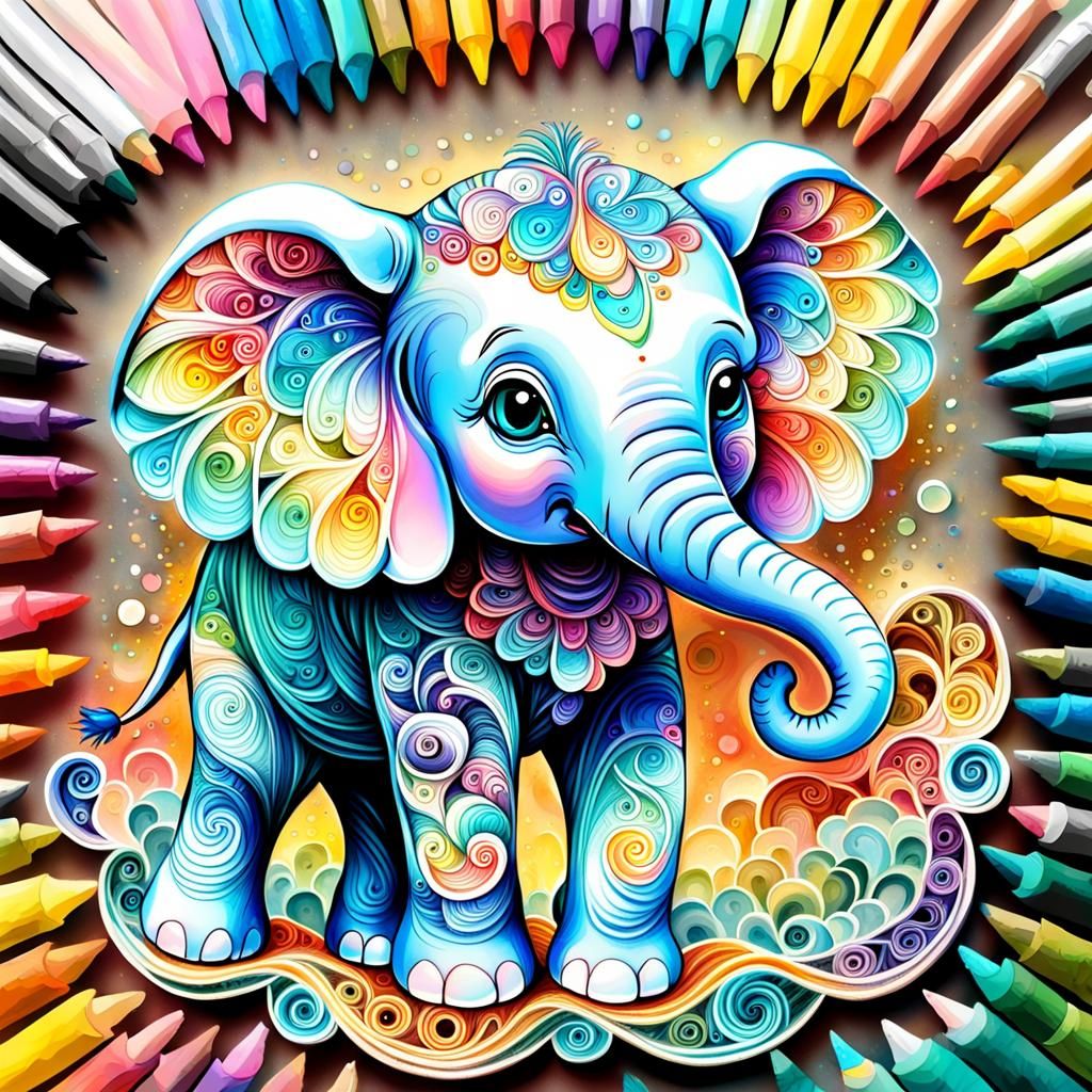 Happy Little Elephant