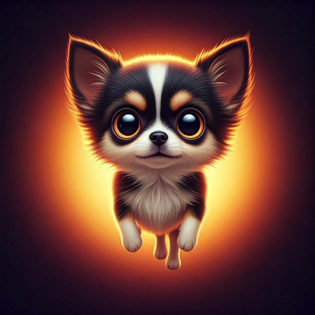 Pixie: A Cute Chihuahua-Cat Mix in Pixar Style