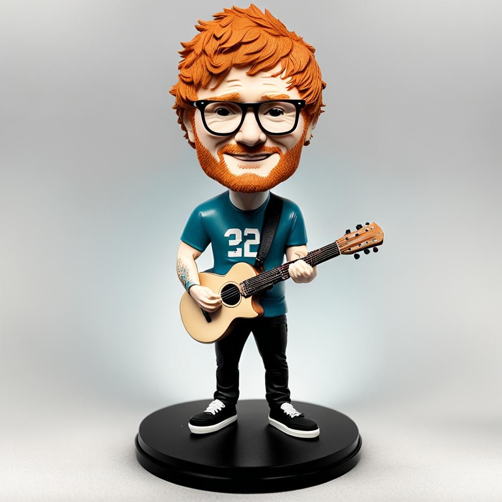 Ed Sheeran as a Bobblehead Figurine
