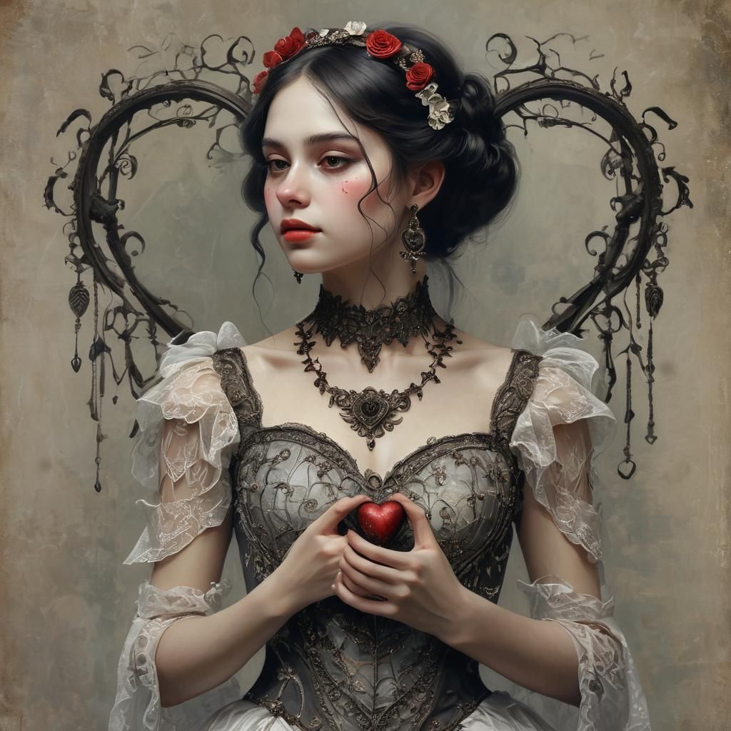 Demon Bride in Gothic Romance Style